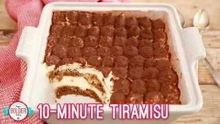 Easy 10 Minute Tiramisu | Bigger Bolder Baking