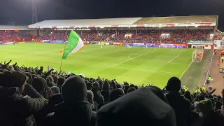 Watching Glasgow Celtic putting on a show at Pittodrie