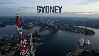 Climbing the tallest crane in Sydney!