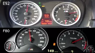 BMW M3 F80 vs E92