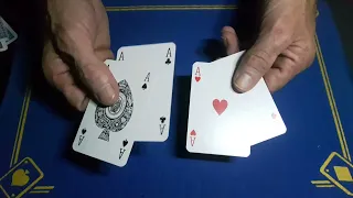 4 Ace switch card trick performance TUTORIAL/magic tricks reveals