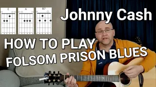 How to play. Folsom Prison Blues . Easy Guitar Lesson Tutorial🎤🎸🎼🎵🎶🎵🎶