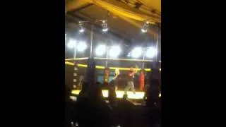 Gia Nova appearance at MMA fight in Gonzales LA