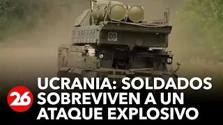 GUERRA RUSIA-UCRANIA | Así sobreviven los soldados a un ataque explosivo que destruyó su vehículo