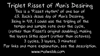 Triplet Risset of Man's Desiring, by Mal Webb