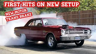 RaceDay! Testing out our new setup! 1968 Dodge Dart drag car