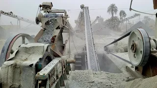 Satisfying Jaw Rock Crusher | Rock Crusher |Amazing Quarry Primary Rock Crushing Process