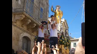 Palazzolo Acreide, Festa San Michele Arcangelo 2.10.2022: "la sciuta" e processione diurna