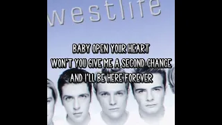 Westlife - Open Your Heart (Lyrics)