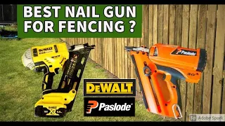 Which NAIL GUN for Building FENCE | Paslode or Dewalt ?