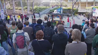 UC labor union for academic workers holds rally at San Diego campus after protesters arrested