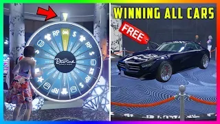 Winning EVERY SINGLE Lucky Wheel Podium Vehicle At The Diamond Casino & Resort In GTA 5 Online!