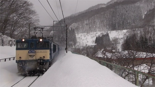 湯檜曽ループを行く！団臨シーハイル　寝台特急あけぼのからの車窓など