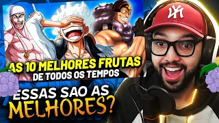 REACT -  TOP 10 MELHORES AKUMA NO MI DE ONE PIECE!