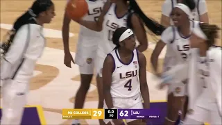 Flau'jae Johnson BUZZER BEATER 3 From Near HALFCOURT! | LSU Tigers vs Mississippi College #SEC