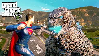 Superman Vs Godzilla Epic Fight GTA V Mods