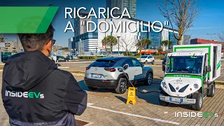 Come si RICARICA un’auto elettrica con un enorme POWERBANK?