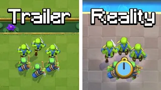 Clash Royale TRAILER vs REALITY