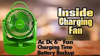Charging Fan | What Is Inside? | Charging Ac DC Fan