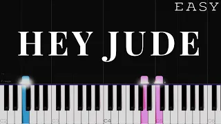 The Beatles - Hey Jude | EASY Piano Tutorial