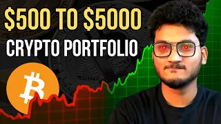 $500 to $5000 CRYPTO PORTFOLIO CHALLENGE - BUILDING PERFECT CRYPTO PORTFOLIO