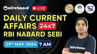 29th May 2024 Current Affairs | Daily Current Affairs for RBI, NABARD & SEBI By Pooja Ma'am