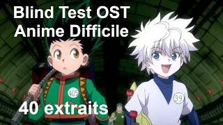Blind Test OST Anime Difficile (40 extraits)
