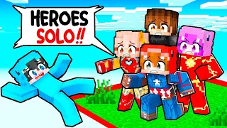 Atrapado en UN CHUNK Pero Somos SUPERHEROES en Minecraft