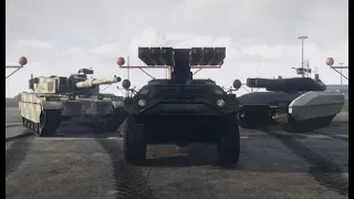 GTA 5 - Airport Drag Race (TM-02 Khanjali vs. HVY APC and Rhino Tank)