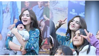 Yumna Zaidi Nayab Team at Kings Mall Gujranwala.#yumnazaidi, #nayabthefilm,#usamakhan, #viral,