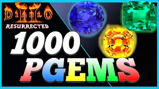 Rerolling Grand Charms w/ 1000 Perfect Gems  - Diablo 2 Resurrected Season 3