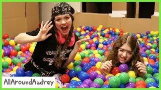 Gertie and Therma 24 Hours In Box Fort Ball Pit / AllAroundAudrey