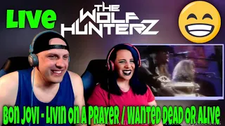 Bon Jovi - Livin On A Prayer / Wanted Dead Or Alive (Los Angeles 1989) THE WOLF HUNTERZ Reactions