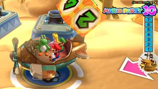 Mario Party 10 - Airship Central Board (Luigi vs Peach vs Yoshi vs Mario) (マリオパーティ10)