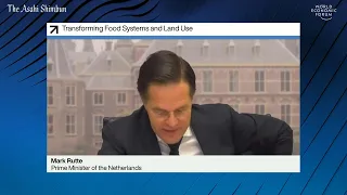 Transforming food systems and land use - Dutch Prime Minister Mark Rutte at the WEF in Davos 01-2021