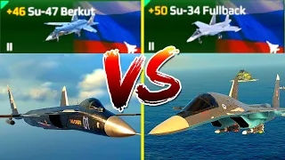 Russian Jets: SU-47 Berkut VS SU-34 Fullback - Modern Warships