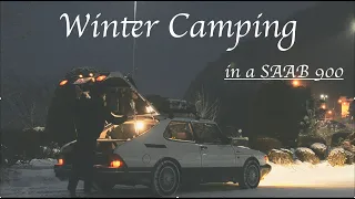 [SAAB 900 Turbo🇸🇪] Winter Camping | Spend a Night in the Swedish Classic | Snow Attack 2022 Ep.1