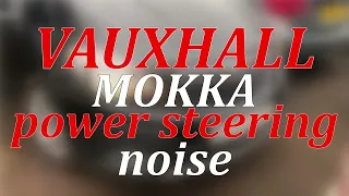 Vauxhall Mokka - power steering noise