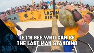 2019 World’s Strongest Man | Rob Kearney and Luke Stoltman Pass Off the Atlas Stone