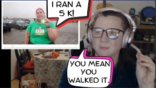 Glitter and Lazers Walks a 5K in her Running Glow Up Documentary.