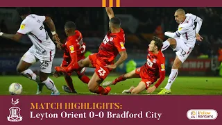 MATCH HIGHLIGHTS: Leyton Orient 0-0 Bradford City