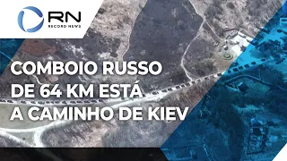 Comboio russo de 64 km está a caminho de Kiev