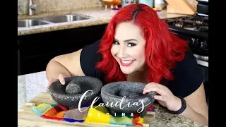 How to Season a Molcajete - Chef Claudia's Cocina Tools Ep. 1