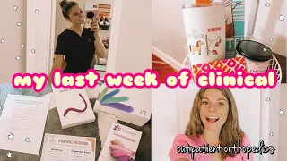 Week in the life of a physical therapy student | LAST WEEK OF MY FIRST CLINICAL