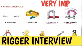 RIGGER INTERVIEW MOST IMPORTANT QUESTIONS AND ANSWER