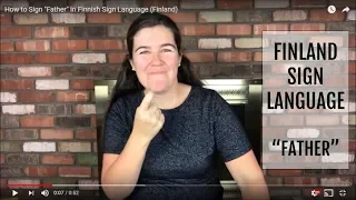 How to Sign "Father" in Finnish Sign Language (Finland)