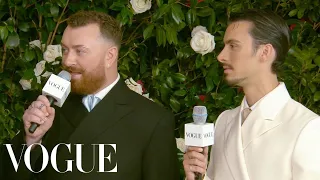 Sam Smith & Christian Cowan Found Inspiration in the 1940's | Met Gala 2024 | Vogue