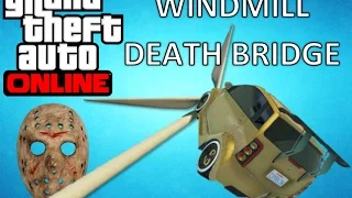 GTA Online Funniest Moments - Windmill Death Bridge, Parkour and Crazy Fun!