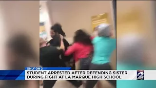 Student arrested after defending sister during fight at La Marque High School