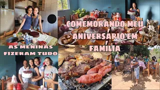 COMEMORANDO MEU ANIVERSÁRIO EM FAMÍLIA 🎂 TUDO LINDO E MARAVILHOSO PREPARADO PRA MIM PELAS MENINAS